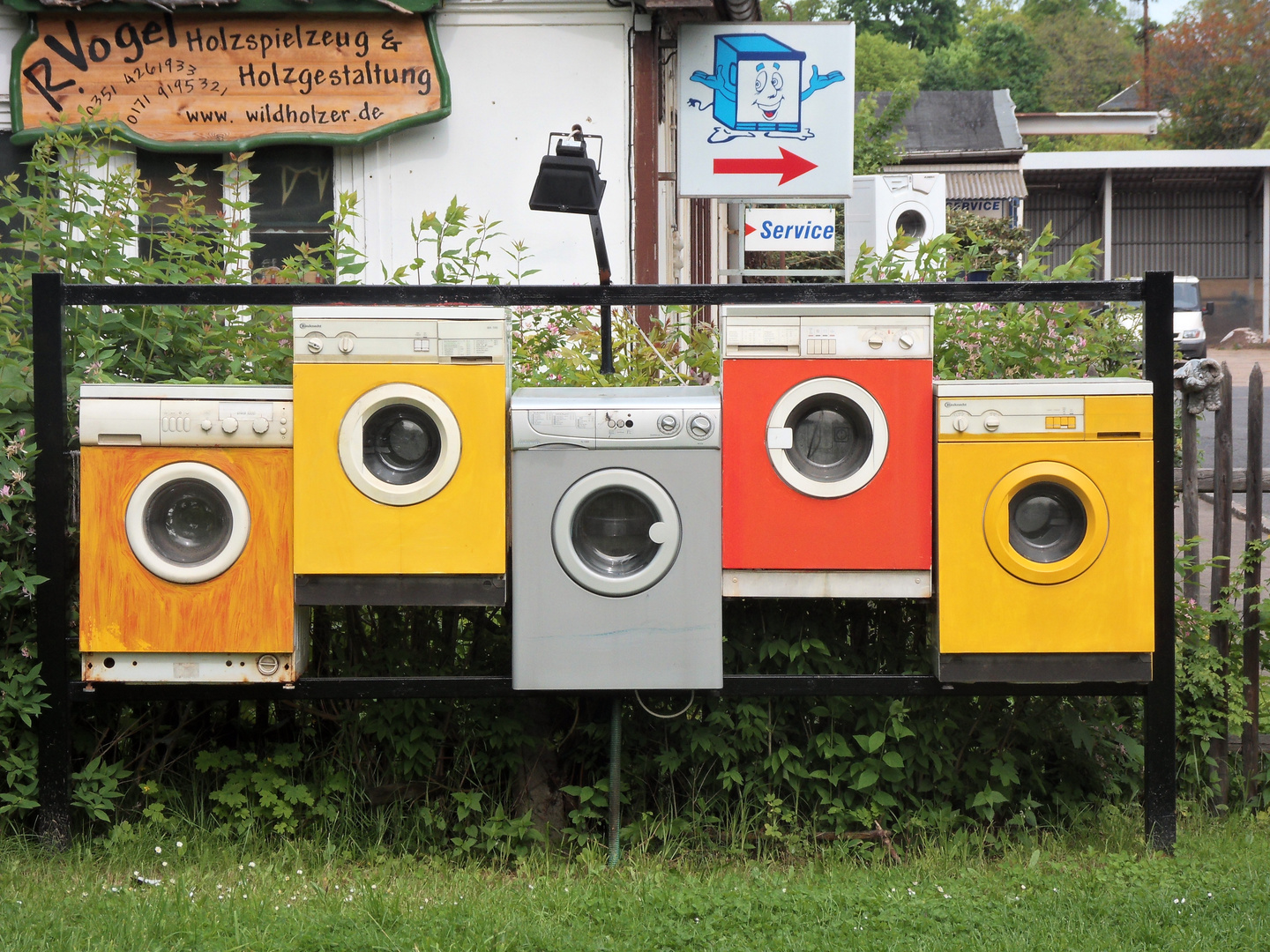 Die bunten Waschautomaten