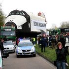 Die Buran in Speyer auf dem Weg ins neue Zuhause