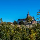 Die Burg Falkenstein in der prallen Sonne