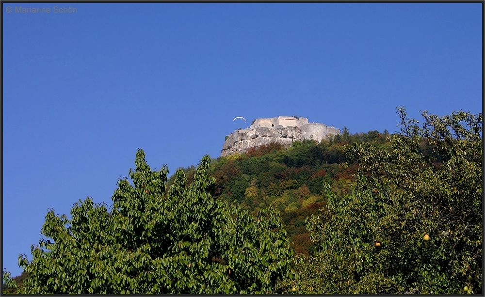 Die Burg Hohenneuffen...