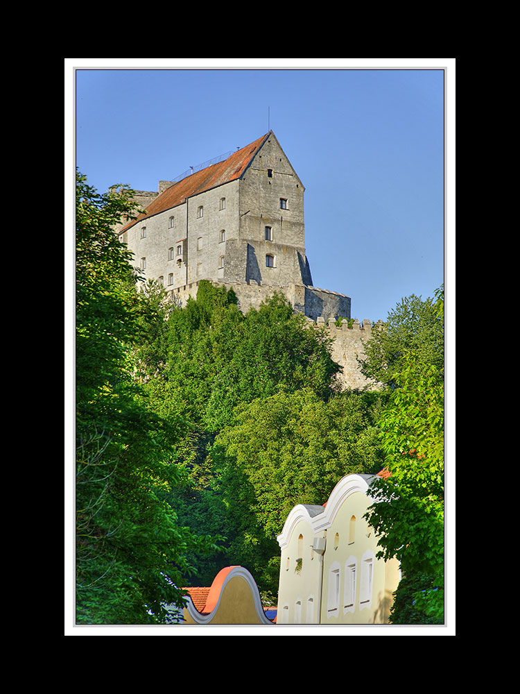 Die Burg im Abendlicht