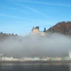 Die Burg Katz in Morgenstimmung..