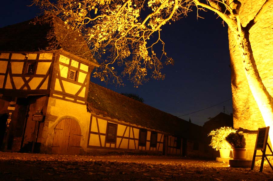 Die Burg kommt zur nächtlichen Ruhe