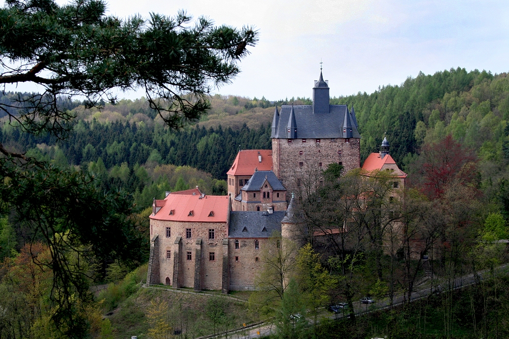 Die Burg Kriebstein...