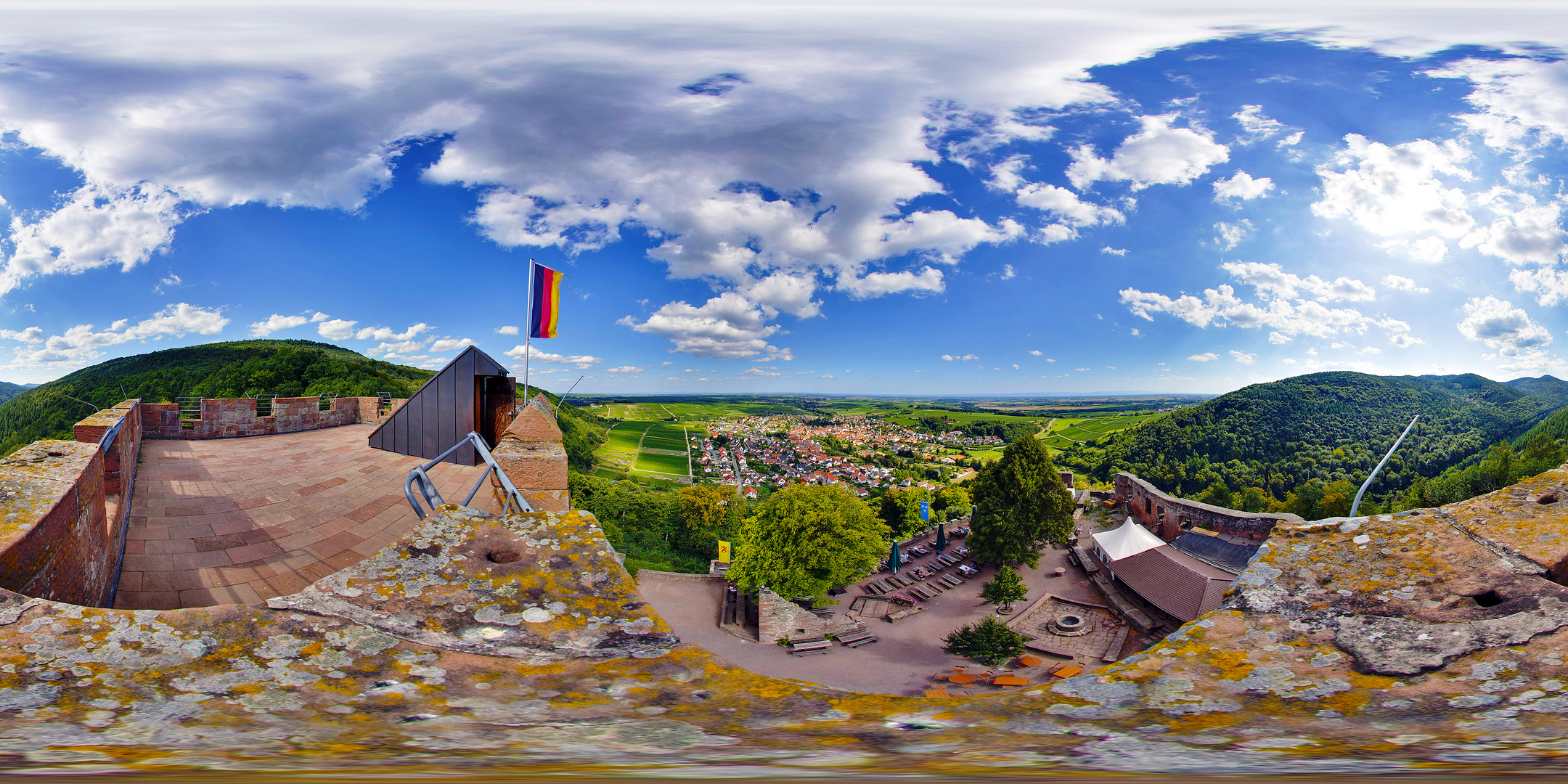 Die Burg Landeck in Klingenmünster