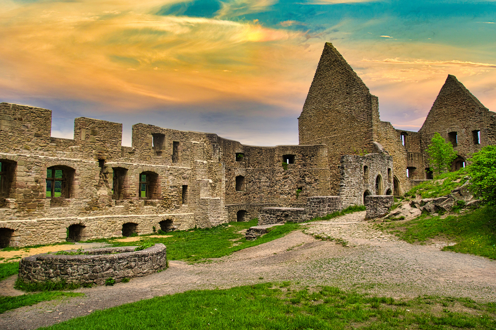 Die Burg Lichtenberg bei Kusel (Rh/Pfz)