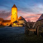 Die Burg mit Wagen und Karla...