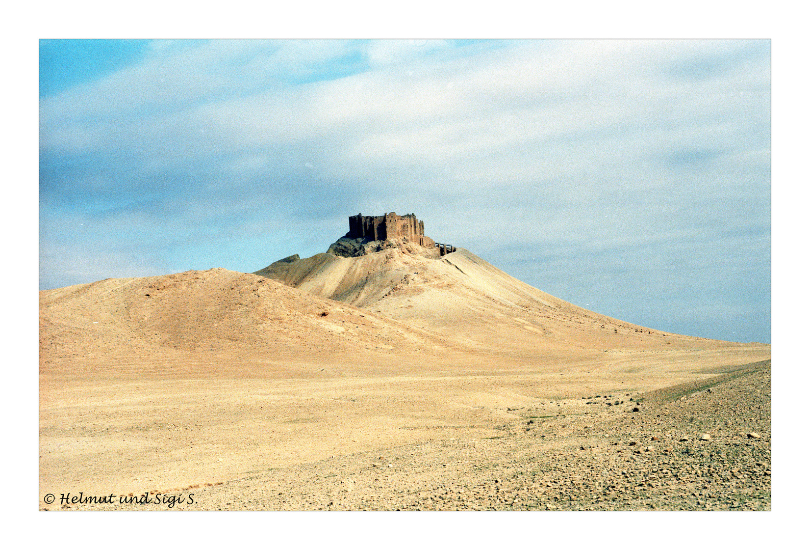 Die Burg Qalat ibn Maan in Palmyra, Syrien