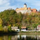 Die Burg Schönfels im Herbst