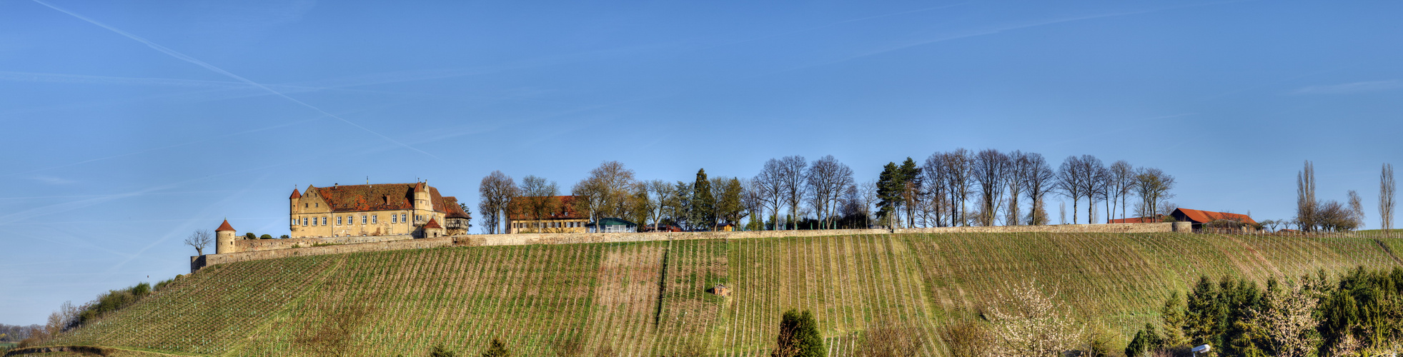 Die Burg Stettenfels im Morgenlicht