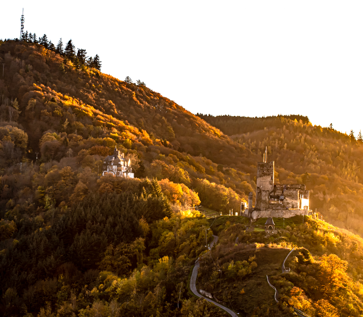 Die Burg von der Rückseite aus gesehen