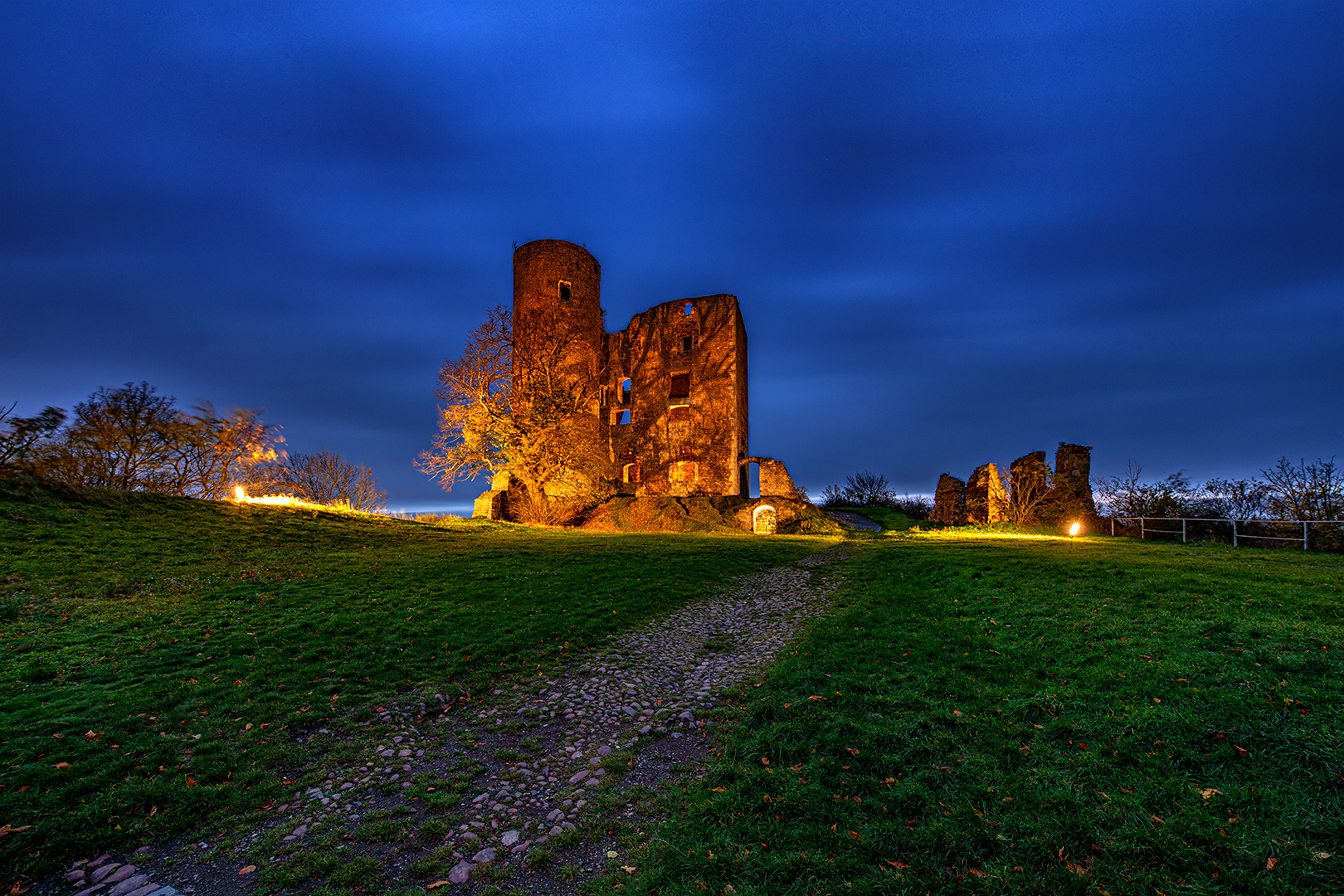 Die Burgruine Arnstein...