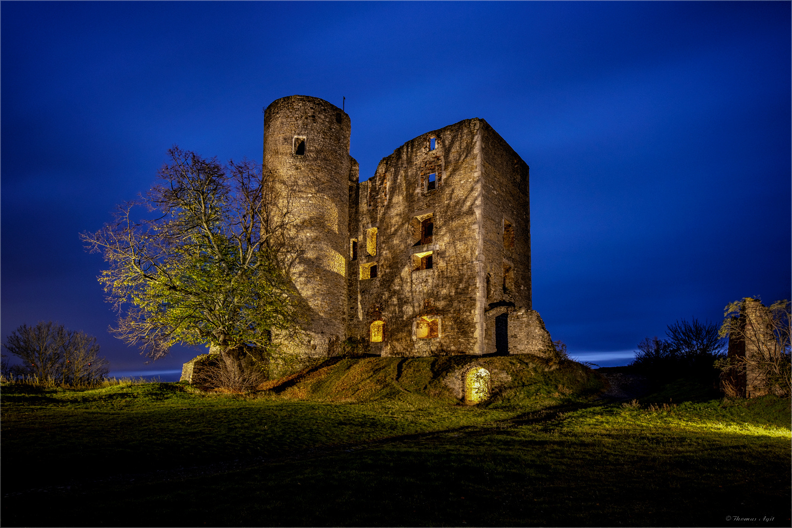 Die Burgruine Arnstein...