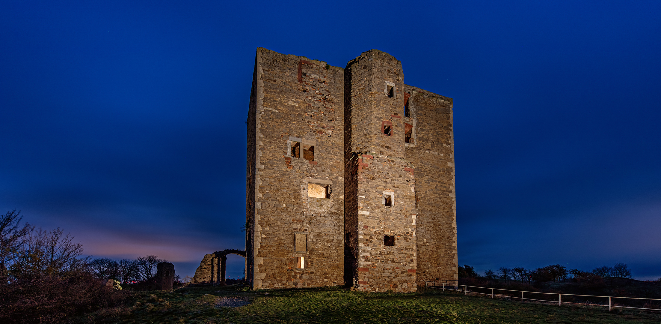 Die Burgruine Arnstein...