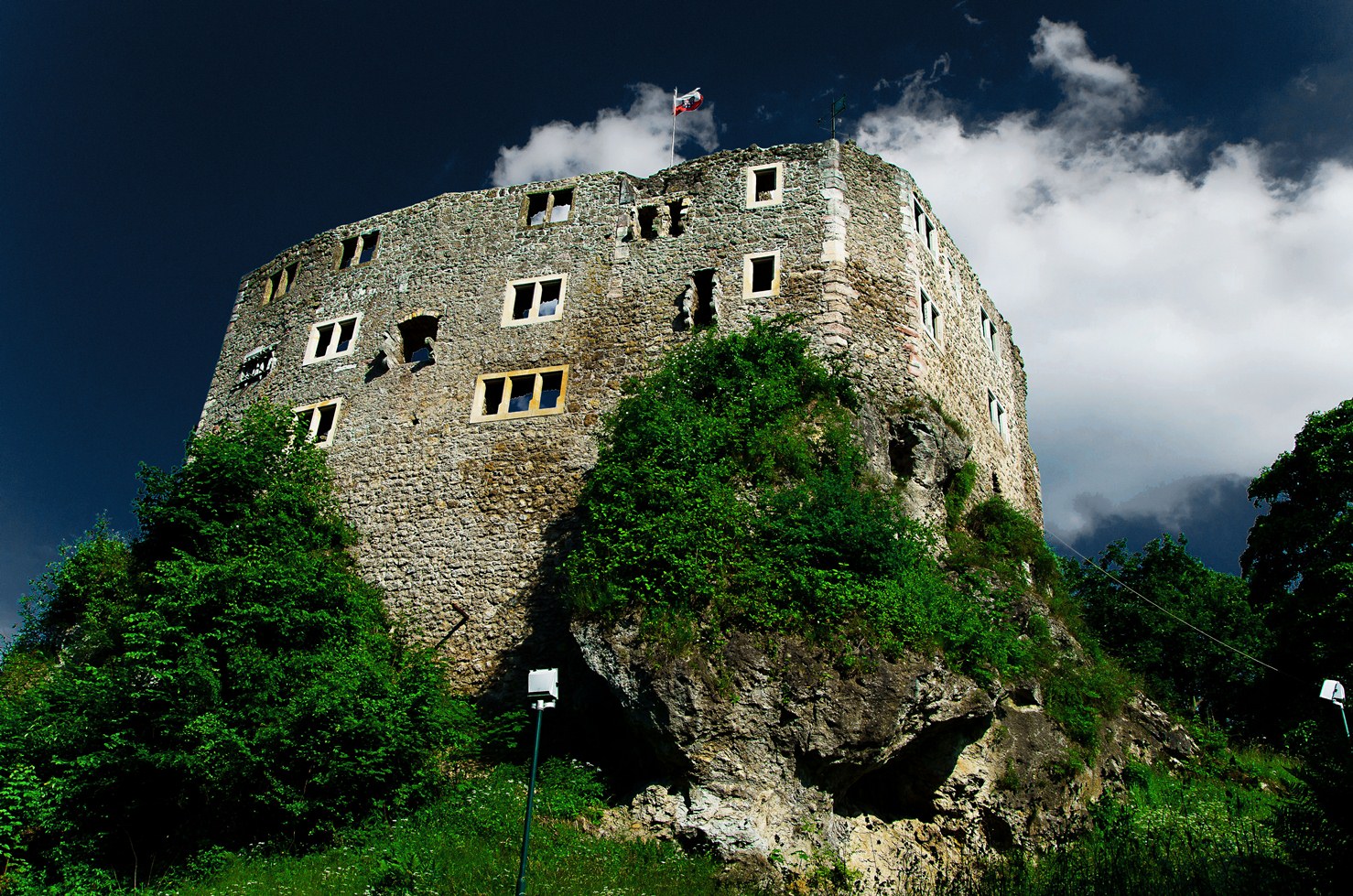 Die Burgruine in Bab Liebenstein