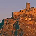 Die Burgruine in Usti nad Labem bei stimmungsvollem Licht...