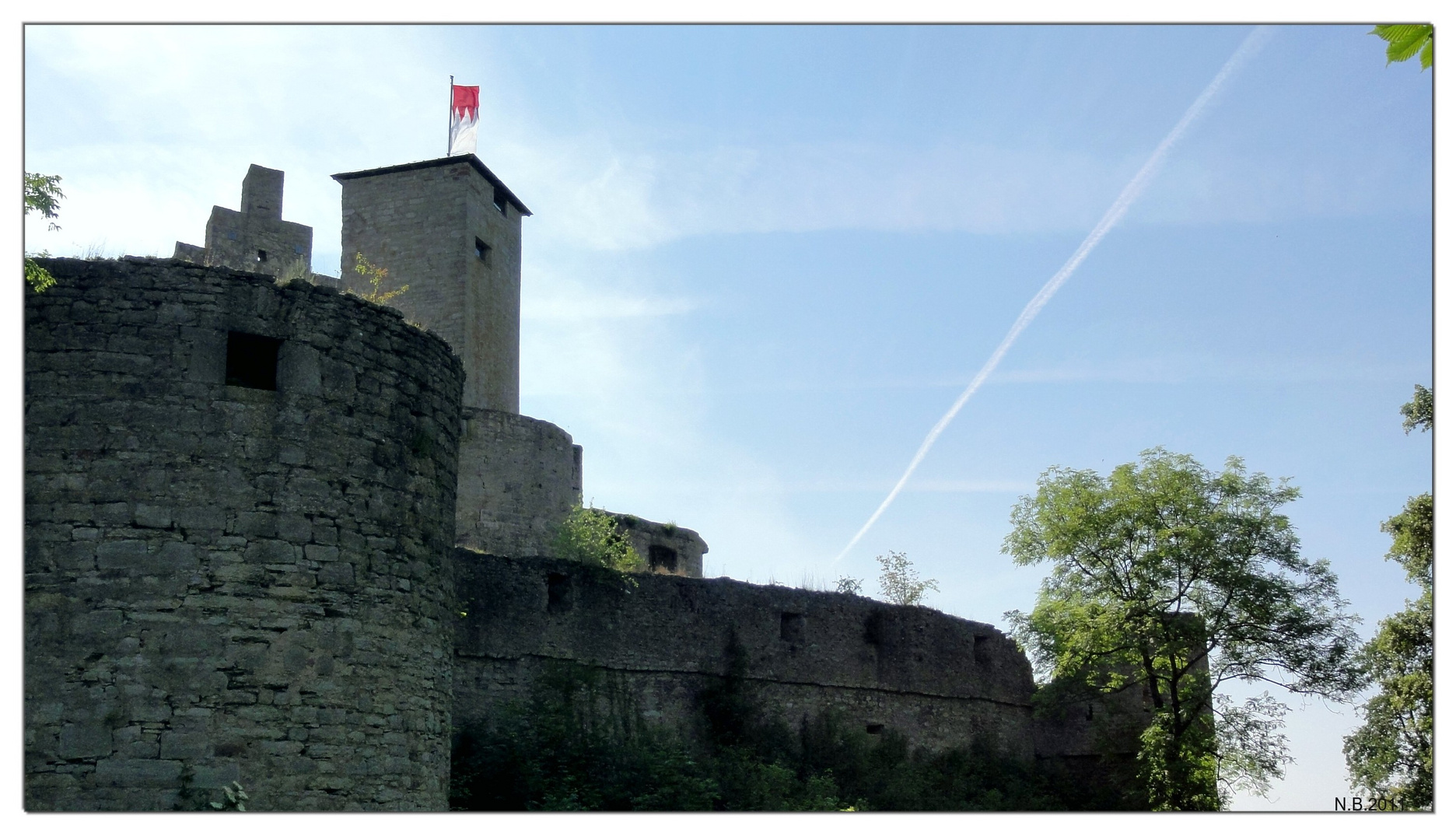 -die Burgruine Trimburg in Ufr.-