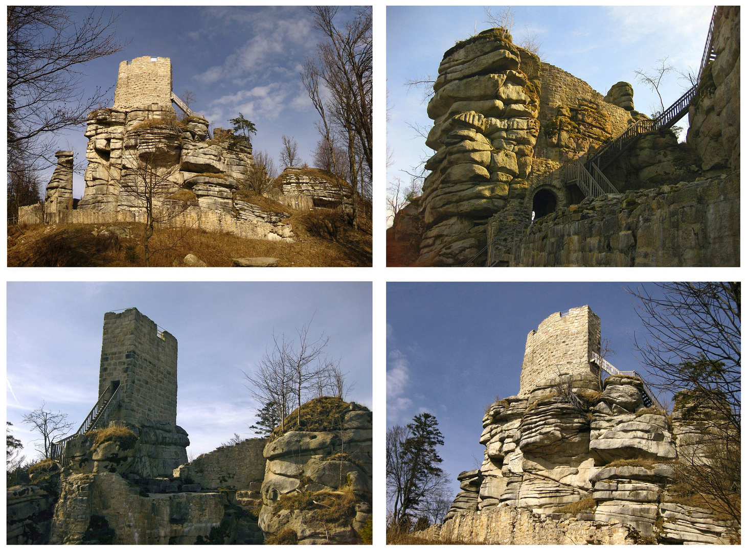 Die Burgruine Weißenstein im Steinwald