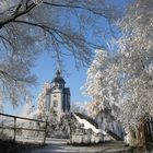 Die Burgstallkapelle im Raureif