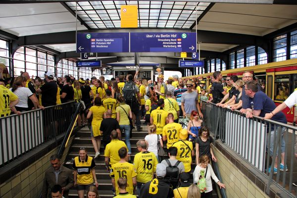 Die BVB Fans freuen sich auf das Spiel