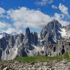 Die Cadini di Misurina (hier im Sommer aufgenommen) bilden...