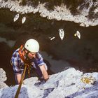 Die Calanques - klettern über dem Meer (3) (Dia von 1980, gescannt)
