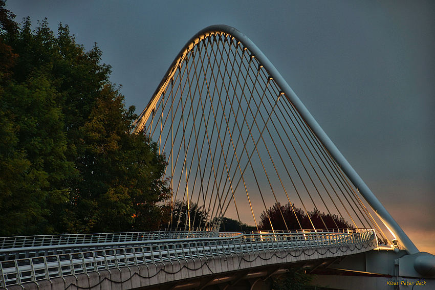 Die Calatrava Brücke, am Bahnhof Liège-Guillemins