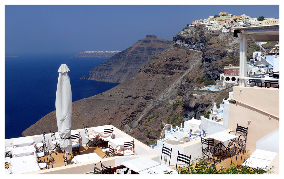 Die Caldera von Santorini