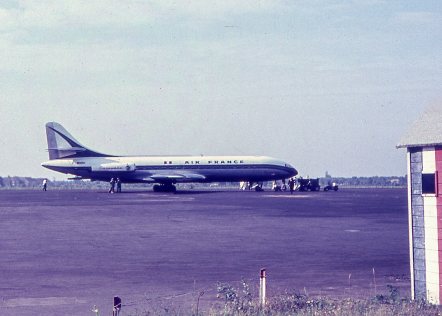 Die Caravelle in Tegel, das Jet-Zeitalter hat in Berlin begonnen.