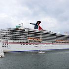 Die "Carnival Legend" am Passagierkai in Warnemünde zur Hanse Sail 2013