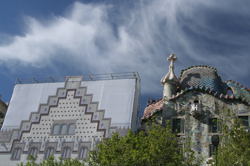Die Casa Batlló und ihr Nachbar