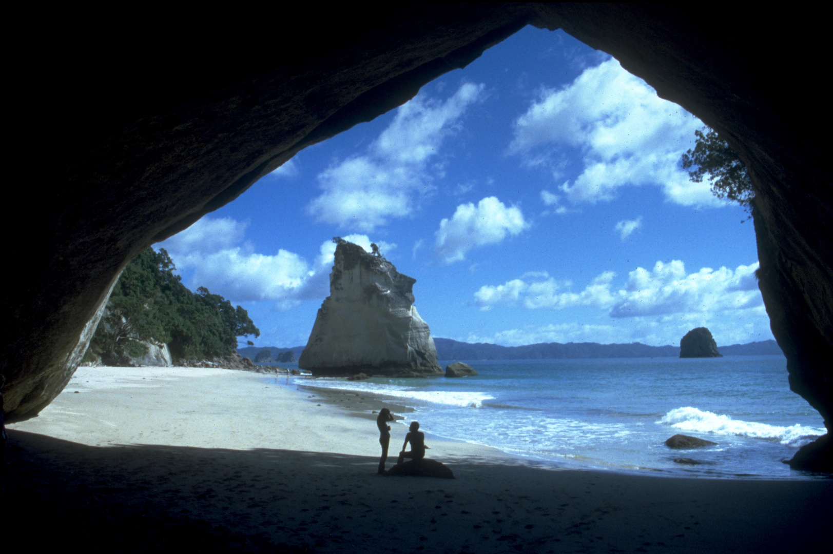 Die "Cathedral Cove" auf der Nordinsel von Neuseeland