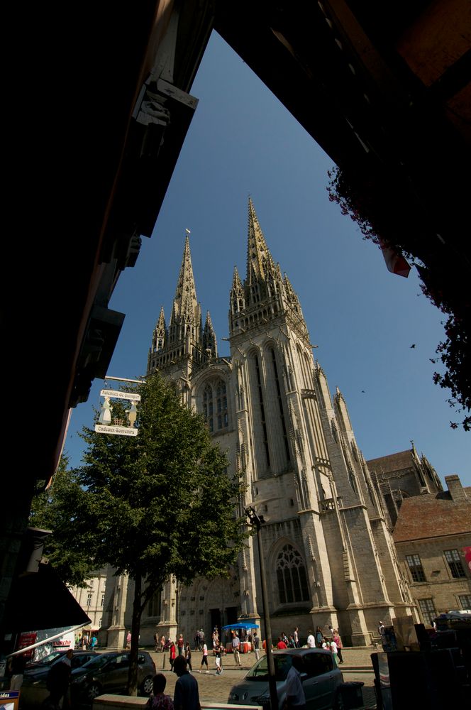 die Cathédrale St. Corentin, Quimper, Bretagne