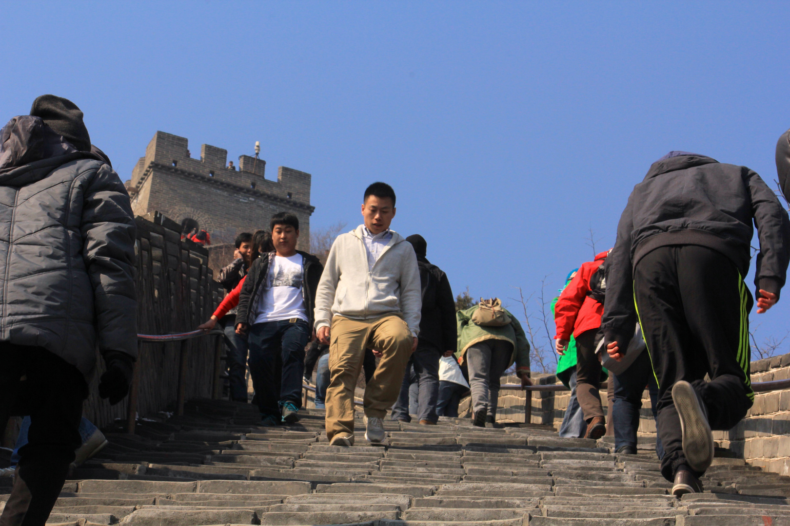 Die Chinesische Mauer hinab