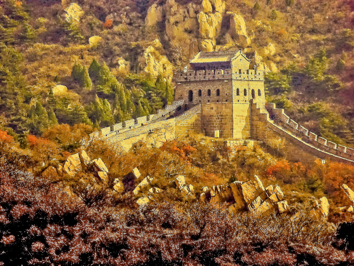 Die Chinesische Mauer in digiart