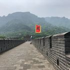 Die Chinesische Mauer in Smog in Tianjin China 