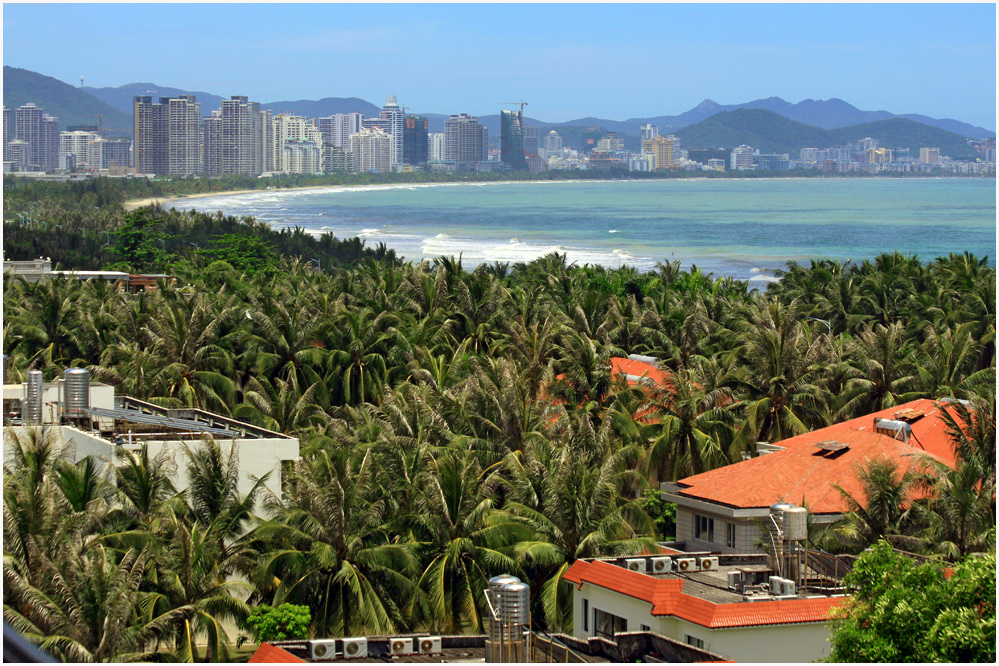 Die chinesische Tropen Insel Hainan