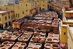 Die Chouara-Gerberei und Färberei in der Medina von Fes