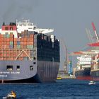 Die «Christophe Colomb» der Reederei CMA CGM ( Frankreich)