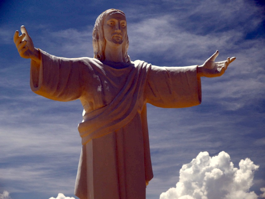 Die Christus-Statue in Illeus / Brasilien