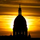 Die Christuskirche kurz vor Sonnenuntergang