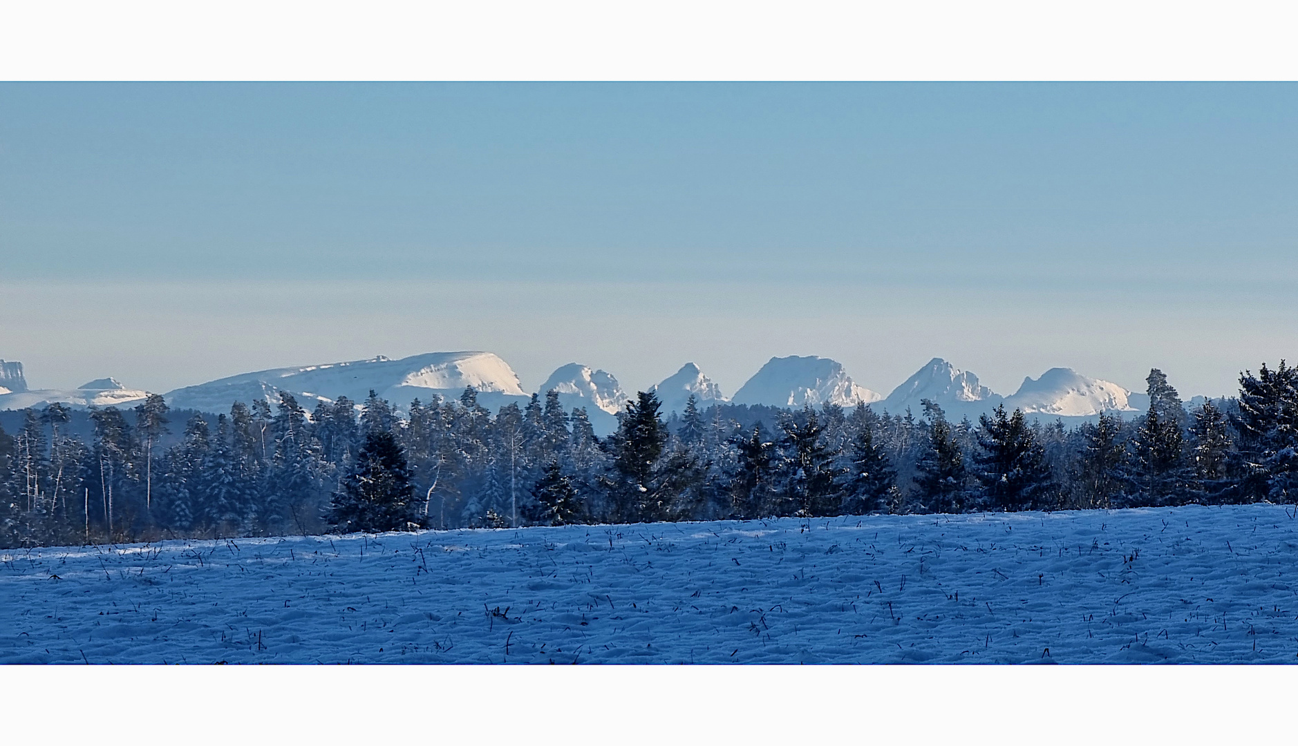 Die Churfirsten vom Thurgau aus