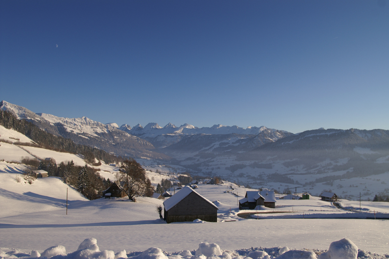 Die Churfirsten, zwischen dem Walensee und dem Toggenburg