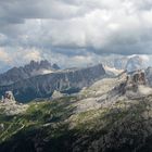 Die Cinque Torri vom kleinen Lagazuoi (2778 m) aus