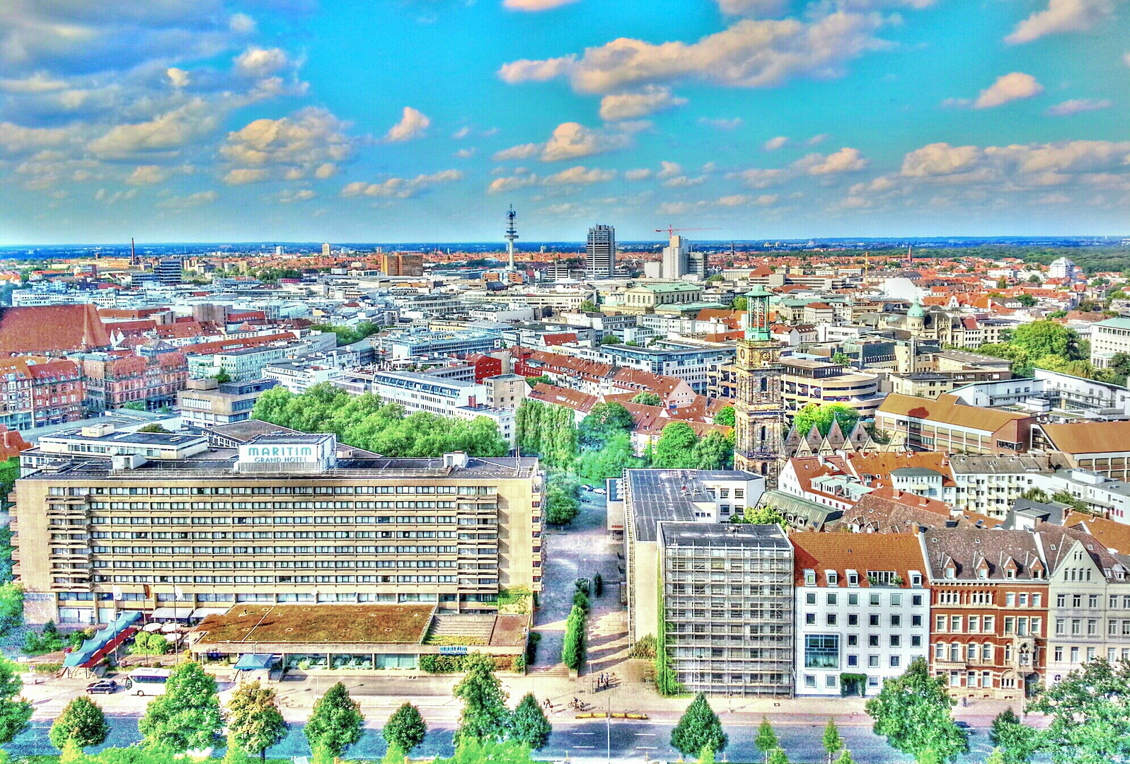 Die City von Hannover