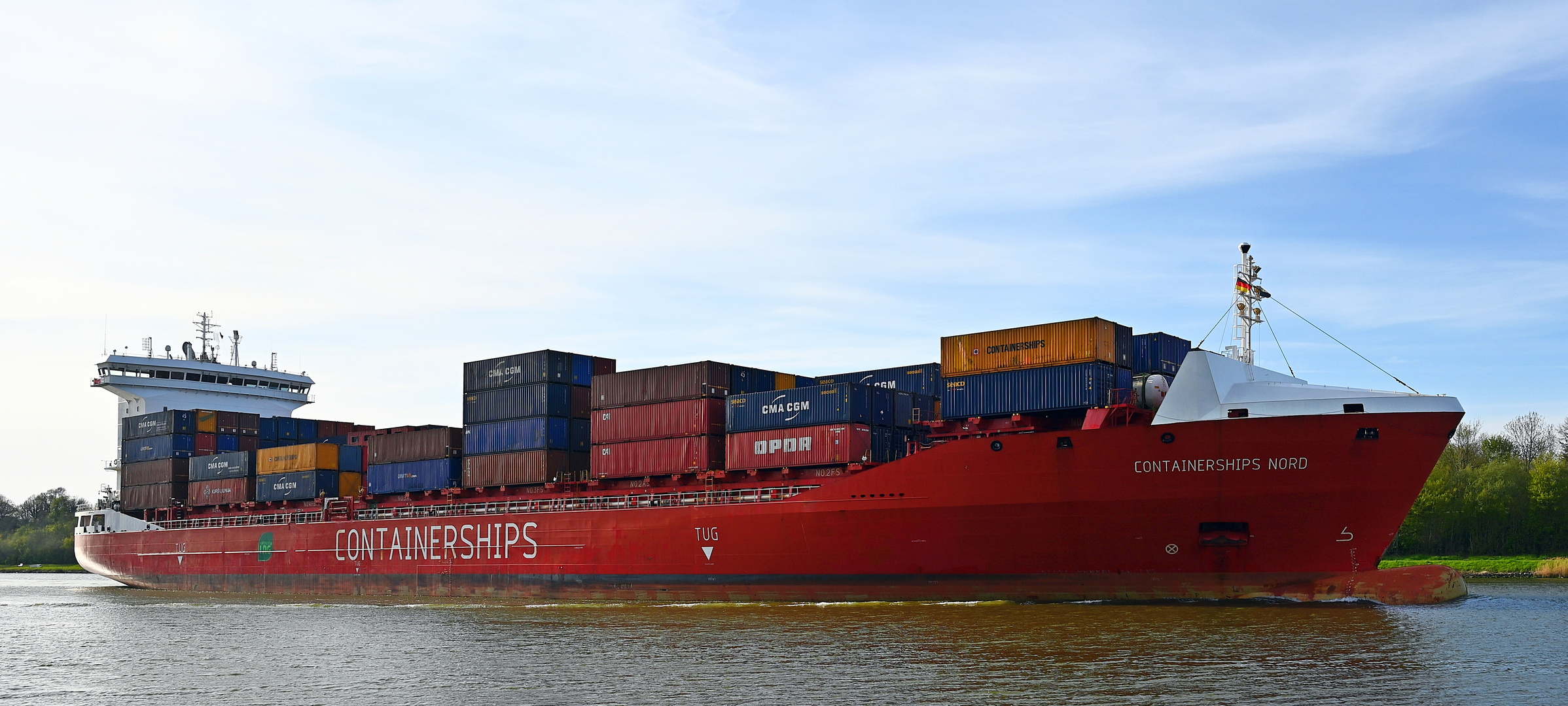 Die CONTAINERSHIPS NORD am 01.05.23 