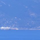 Die "Costa Concordia"  vor der Isola del Giglio