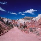 Die Cottonwood Canyon Road, eine sandige unbefestigte Strasse von Page, UT