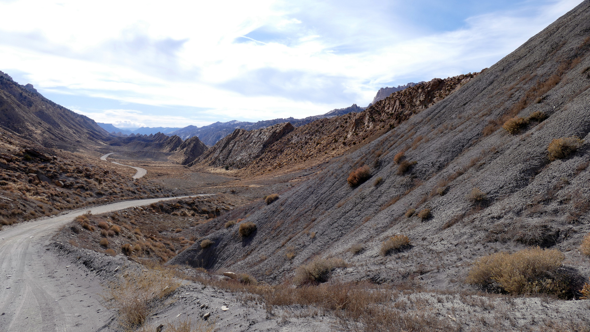 Die Cottonwood Canyon Road Richtung Süden