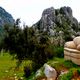 Die Couch in der trkischen Berglandschaft